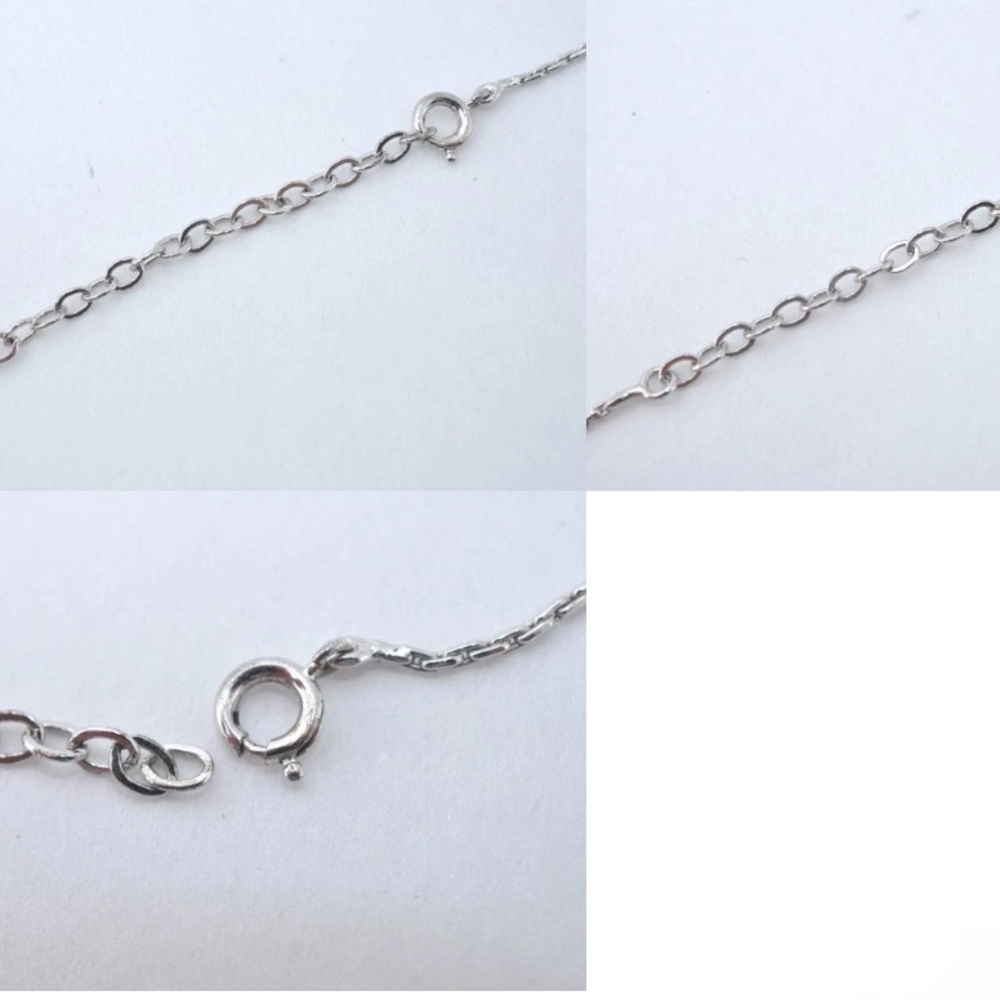 Christian Dior CD Silver Tone Pendant Necklace 14-16” - Picture 10 of 11